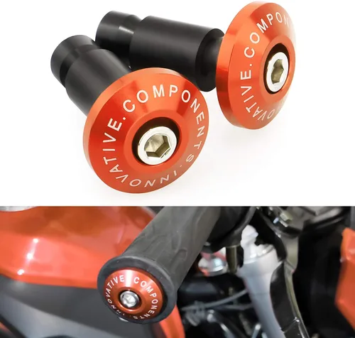 Vista 9 de GUAIMI Extremos de barra de motocicleta Street Bike 7/8" Agarres para manillar Tapones universales para motocicletas-Negro