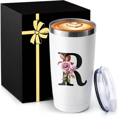 Vista 18 de Taza de café aislada de 20 onzas con tapa de acero inoxidable a prueba de derrames y fugas, pesada, grande, reutilizable, térmica, para viajes