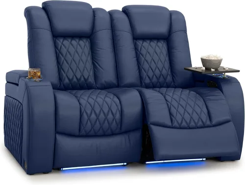 Vista 42 de Seatcraft Asiento de cine en casa Diamante Marrón Reclinable Individual