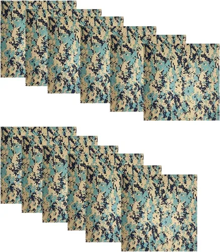 Vista 5 de Paquete de 12 polainas para el cuello, bufanda, máscara facial, bandanas para hombres y mujeres, máscara facial, pasamontañas, diademas