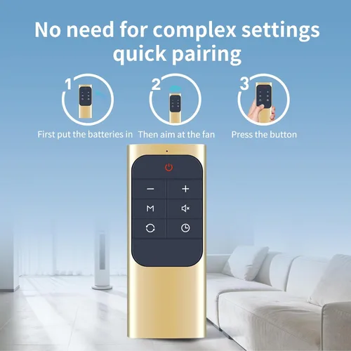 Vista 3 de Replacement Remote for Dreo Tower Fan & Space Heater Remote Gold Easy setup, no programming needed
