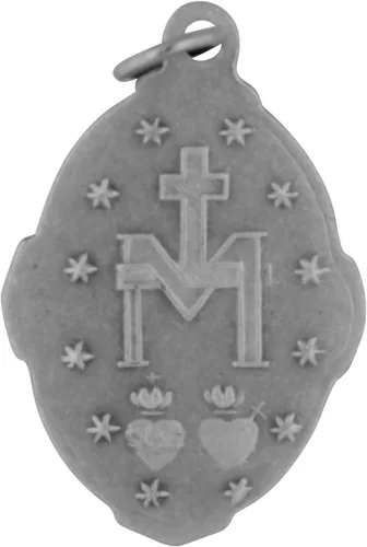 Vista 2 de Medalla tradicional católica de San (Medalla Milagrosa), Metal