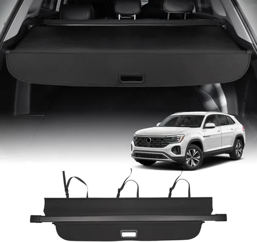 Vista 8 de Powerty Cubierta de carga para Volvo XC90 2016-2024 2025 Accesorios Cubierta de maletero retráctil Cubierta de blindaje de maletero Cubierta