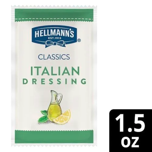 Vista 5 de Hellmann's Classics - Paquetes de aderezo italiano para ensaladas, 1.5 onzas, paquete de 102