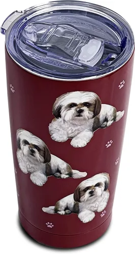 Vista 15 de Vaso de pastor australiano SERENGETI de 16 oz. de acero inoxidable, vaso aislado al vacío con tapa a prueba de derrames