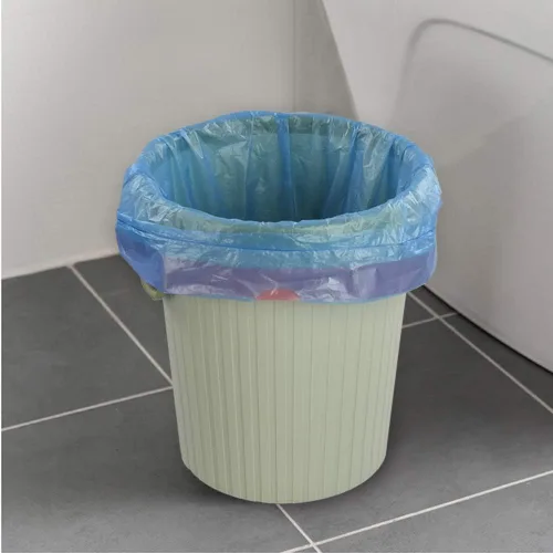 Vista 6 de Bolsa de basura pequeña de 5 galones, bolsa de basura con cordón azul, 110