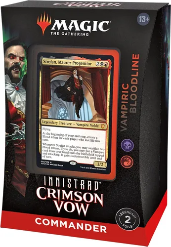 Vista 3 de Magic: The Gathering Innistrad: Carmesí Vow Commander Deck – Vampiric Bloodline (Negro-Rojo)
