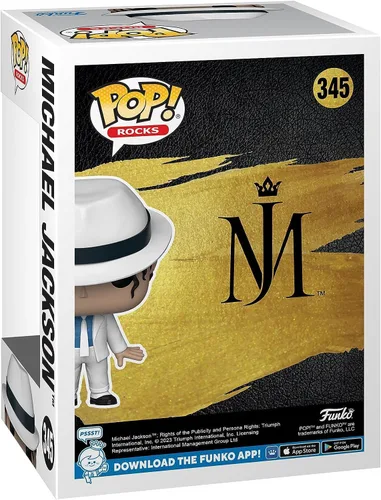 Vista 3 de POP Rocks: Michael Jackson - Figura de vinilo Smooth Criminal Funko (Lean) (paquete con funda protectora de caja compatible), multicolor, 3.75