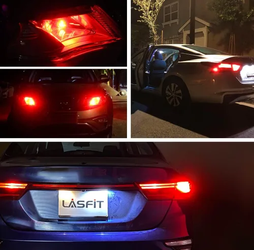 Vista 6 de LASFIT Bombilla LED de 194 color rojo 168 T10 192 2825 W5W Canbus sin errores, sin polaridad, 400 lúmenes, extremadamente brillante para luz
