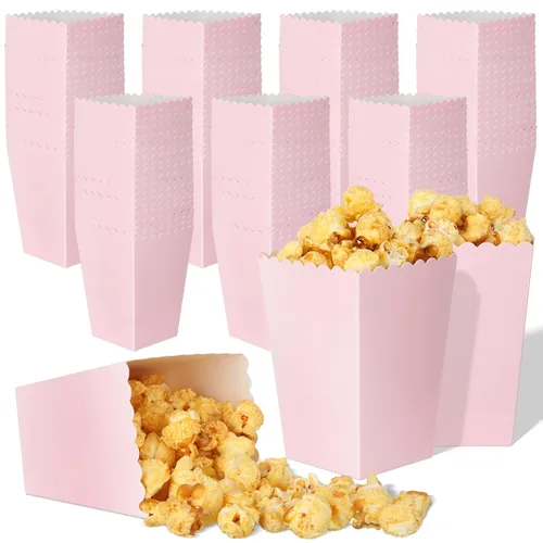 Vista 10 de Meanplan Cajas de palomitas de maíz para fiesta Mini soporte para palomitas Negro