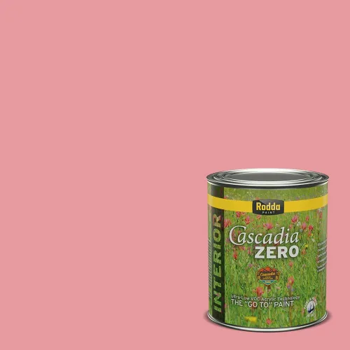 Vista 61 de Rodda Paint CASCADIA ZERO - Pintura plana e imprimación para interiores en uno, cuarto de galón, rosa Mullen