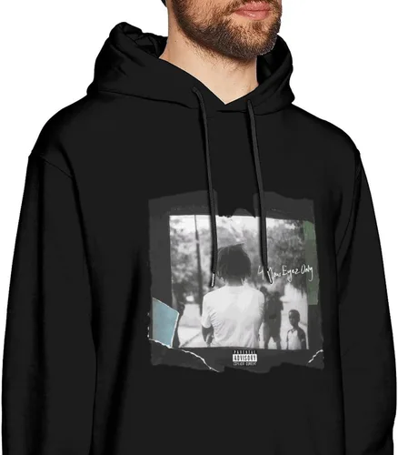 Vista 2 de Sudadera con capucha de manga larga con estampado 3D y cordón para hombre