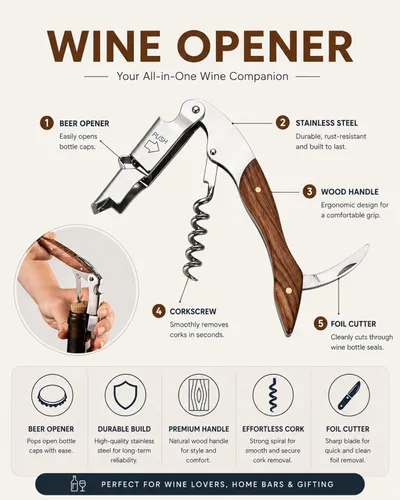 Vista 6 de Aireador de vino eléctrico, juego de regalo de dispensador de bomba de decantador de vino, vertedor de aireador de vino automático. Bomba