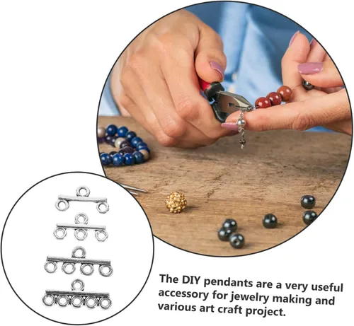Vista 9 de EXCEART 120 pulseras para dijes hechos a mano, collar magnético, componentes de araña, enlaces, conector de eslabones de joyería, collar, cierres