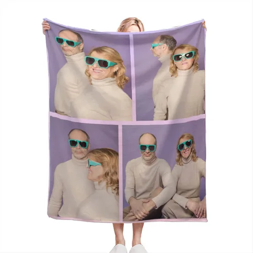 Vista 33 de Manta personalizada con texto fotográfico, manta de imagen personalizada para bebé, madre, padre, adultos, amigos, amantes, regalo personalizado