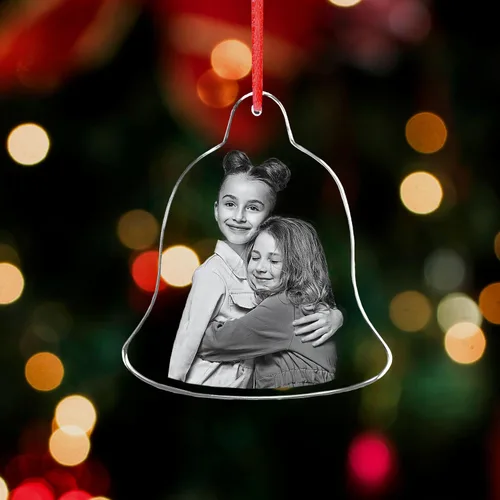 Vista 7 de ArtPix 3D Adorno de Navidad con foto de cristal, regalos de Navidad personalizados para mujeres, esposa, mamá, papá