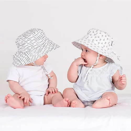 Vista 4 de JAN & JUL 50+ UPF Adjustable Cotton Sun-Hats for Baby Toddler Kids