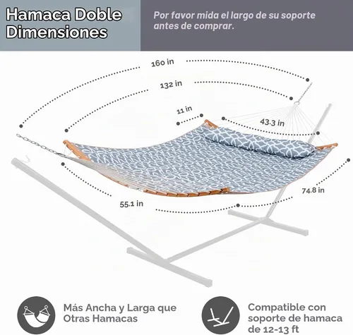 Vista 6 de SUNCREAT Hamacas de árbol para exterior, hamacas portátiles con bolsa de transporte, patrón gris Patrón A-gris