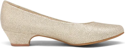 Vista 4 de Dream Pairs - Zapatos de tacón alto Mila Low Chunky para mujer