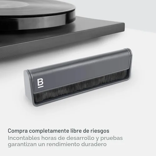 Vista 5 de Boundless Audio - Cepillo limpiador de discos - Cepillo antiestático de fibra de carbono para vinilo - Accesorios para tocadiscos para limpieza