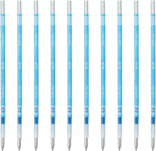 Vista 19 de Zebra BRNJK5BK - Recambio para bolígrafo, Sarasa, NJK-0.5, negro, 10