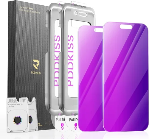 Vista 16 de PDDKISS Paquete de 2 protectores de pantalla de privacidad para iPhone 17