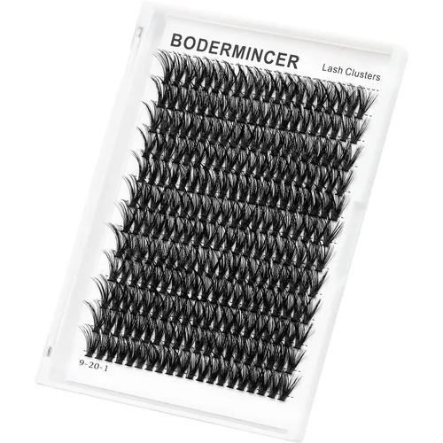 Vista 6 de Bodermincer 7D/10D/20D/30D/40D/50D/60D/80D/100D Rizo D, 240 unidades, extensiones de pestañas postizas, individuales y en racimo, pestañas falsas