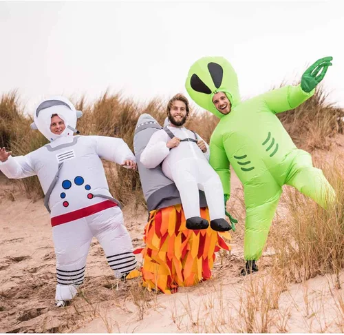 Vista 8 de Disfraz inflable de astronauta Spaceman para adultos talla única