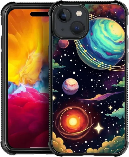 Vista 832 de Funda compatible con iPhone 15, diseño de elefantes africanos, diseño increíble a prueba de golpes, antiarañazos, carcasa trasera de policarbonato