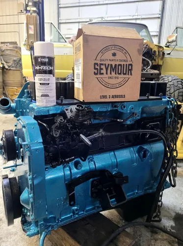 Vista 4 de Seymour Pintura en aerosol para motor de alta tecnología EN-66, AMC azul Bloques de motor, transmisiones, bandejas de aceite y otros equipos