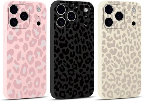 Vista 42 de Paquete de 3 Lindas Fundas con Estampado de Guepardo para iPhone 7/8/SE 2020/SE 2022 de 4.7", Fundas de Diseño Estético de Leopardo de Silicona