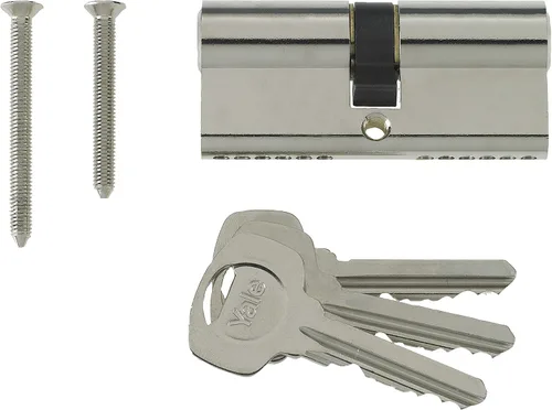 Vista 2 de Yale B-ED4045-SNP - Cerradura cilíndrica europea - 40/45 (3.740 in) / 40:10:45 - Acabado de níquel - Seguridad estándar