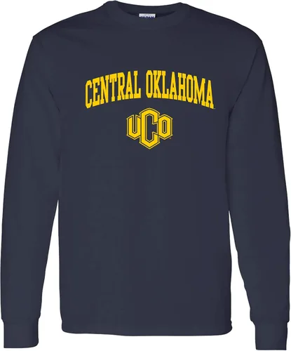 Vista 84 de NCAA oficial de College – University Team Color Arco Logo Manga Larga