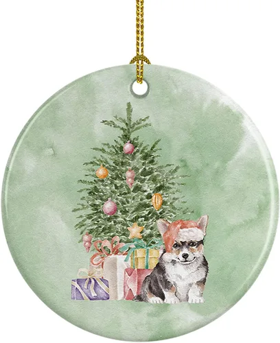 Vista 23 de Caroline's Treasures Bulldog, Bulldog inglés #2 y árbol de cerámica adorno colgante para árbol de Navidad, decoración colgante para el hogar
