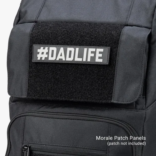 Vista 4 de Tactical Baby Gear Mochila táctica diaria para pañales para papás, incluye cambiador, correas de cochecito, toallitas integradas y bolsa enfriadora