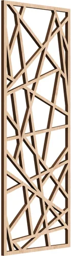 Vista 42 de Conway Paneles de pared decorativos de madera con calado, 9 3/8 pulgadas de ancho x 24 3/8 pulgadas de alto x 1/4 de alto, aliso