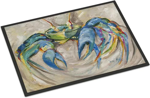 Vista 16 de Caroline's Treasures JMK1017JMAT - Tapete de caza de rana garza azul, 24 x 36 pulgadas, tapete para puerta delantera, interior y exterior