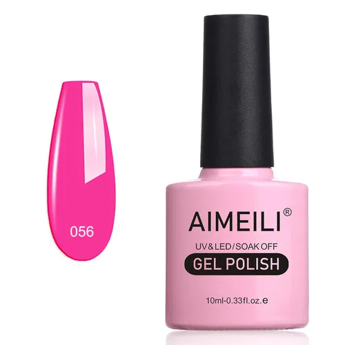 Vista 30 de AIMEILI Soak Off U V LED Esmalte de uñas de gel negro, sin hema, libre de crueldad, arte de uñas vegano, Blackpool (007) 0.3 fl oz