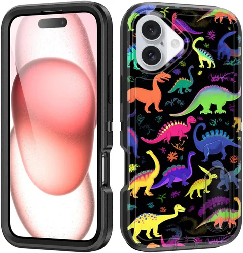 Vista 169 de Funda para iPhone Air con soporte integrado, a prueba de golpes, polvo y caídas, 3 capas, grado militar, funda protectora para iPhone Air de 6.5