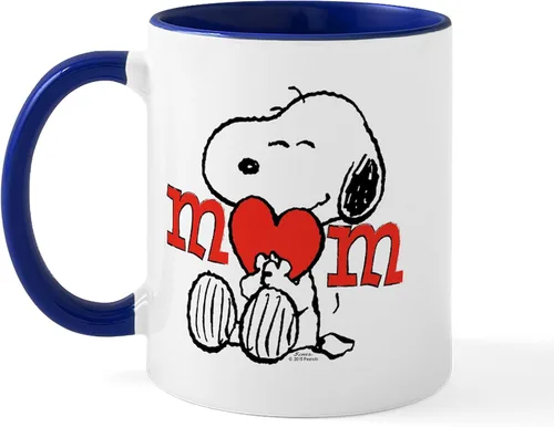 Vista 10 de CafePress Snoopy Mom Hug Mugs Taza de café de cerámica de 11 oz (11.0 fl oz)