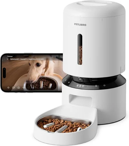 Vista 9 de PETLIBRO Comedero automático para gatos, comedero WiFi 5G para mascotas con preservación de frescura, comederos temporizados para gatos secos, hasta