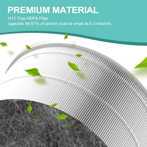 Vista 4 de HP202 Filtro de repuesto compatible con Shark HP201, HP202, HP302 UA205, AP1000 y para purificador de aire Shark HC501, HC502 MAX, filtro HEPA