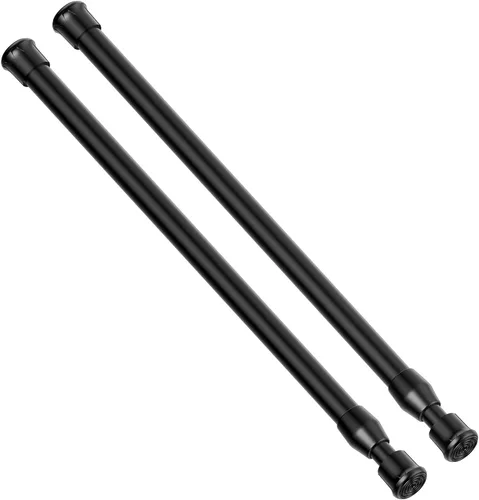 Vista 43 de AIZESI Varillas de cortina de tensión de resorte Barra de tensión corta (blanco, 8" a 12"-2Pcs)