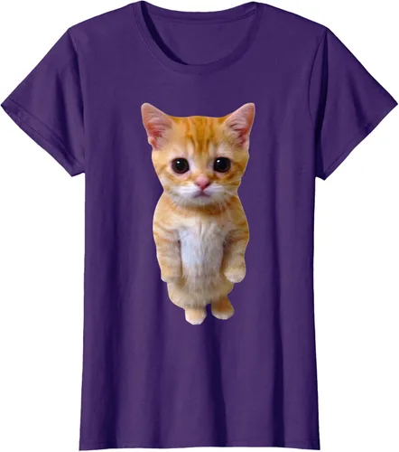 Vista 11 de El Gato Meme Sad Crying Cat Munchkin Kitty Meme Camiseta de moda Small Negro