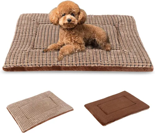 Vista 12 de BVAGSS Almohadilla Reversible para Jaula de Perro, Colchoneta de Cama para Mascotas de Espuma Viscoelástica, Colchón Suave y Cálido Lavable a