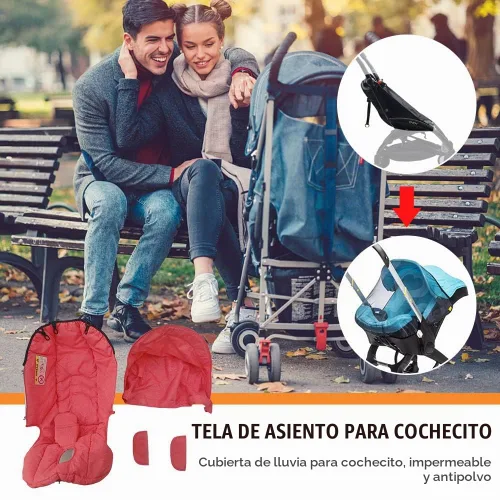 Vista 4 de 4 en 1 para asiento de coche, toldo para cochecito de bebé, cubierta solar para cochecito Doona FooFoo, accesorios para cochecito