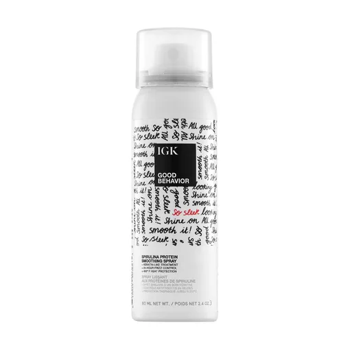Vista 14 de IGK GOOD BEHAVIOR Spirulina Spray suavizante de proteína Control de encrespamiento + protector de calor Vegano + libre de crueldad 5.6 onzas
