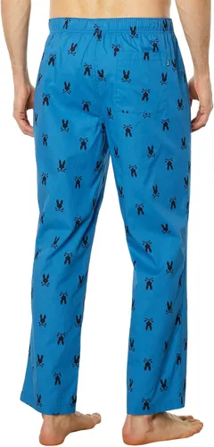 Vista 2 de Psycho Bunny Pantalones de salón de popelina tejidos Yale Blue MD, Azul Yale
