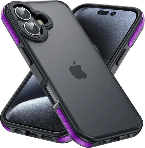 Vista 82 de Yriklso 3 en 1 Funda Magnética Fuerte para iPhone Air, 1X Protector de Pantalla + 1X Protector de Lente de Cámara, Cubierta Protectora a Prueba