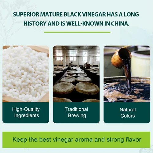Vista 8 de Soeos Vinagre de Chinkiang 16.9 fl oz (16.9 fl oz), 3 años de edad, vinagre negro maduro envejecido, vinagre negro chino, vinagre de Zhenjiang